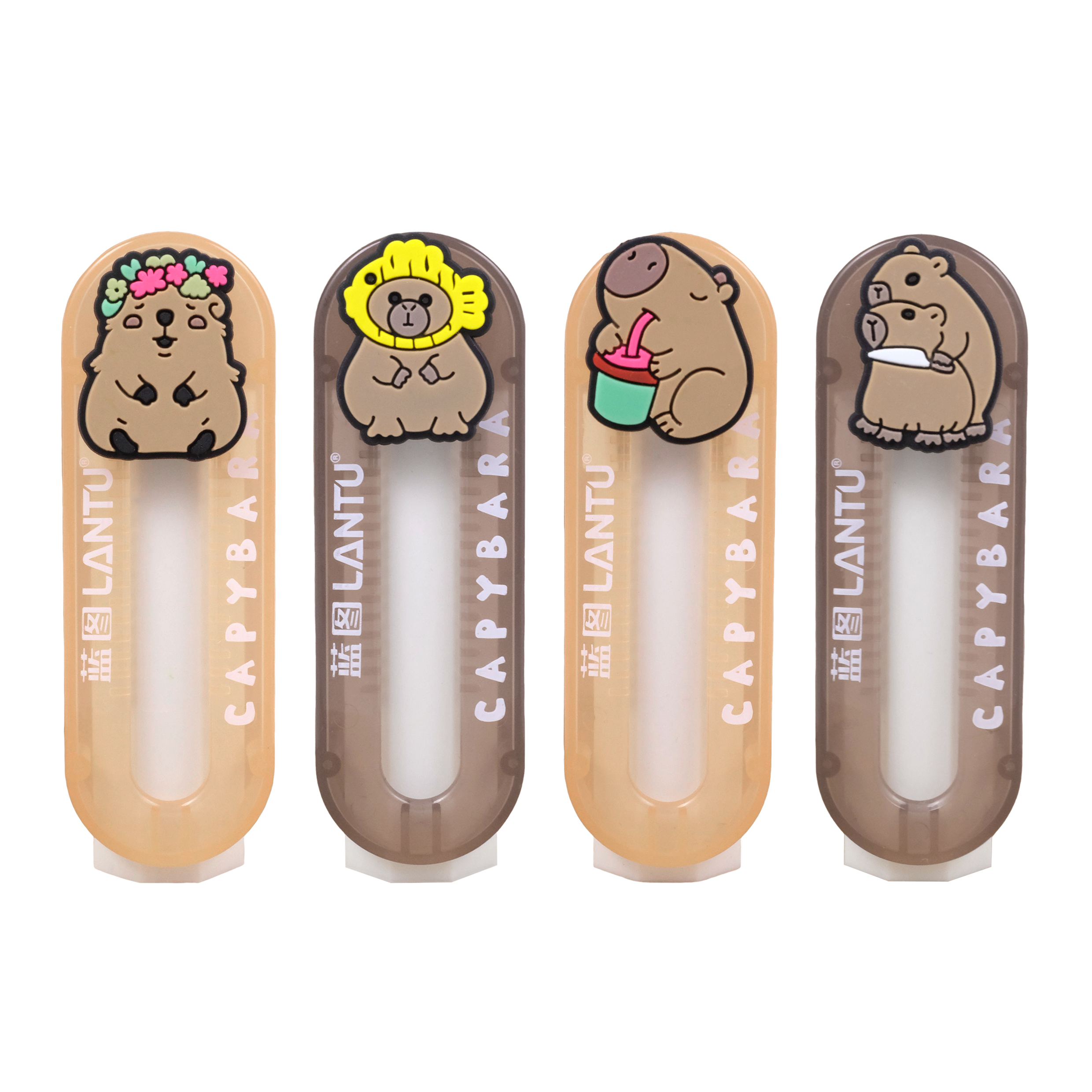 CAPYBARA RETRACTABLE ERASER CUTE RUBBER PUSH-PULL ERASER FOR STUDENTS 