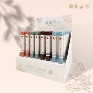 DUSK COCOA RETRACTABLE OIL GEL PEN BALL POINT PEN FOR SCHOOL