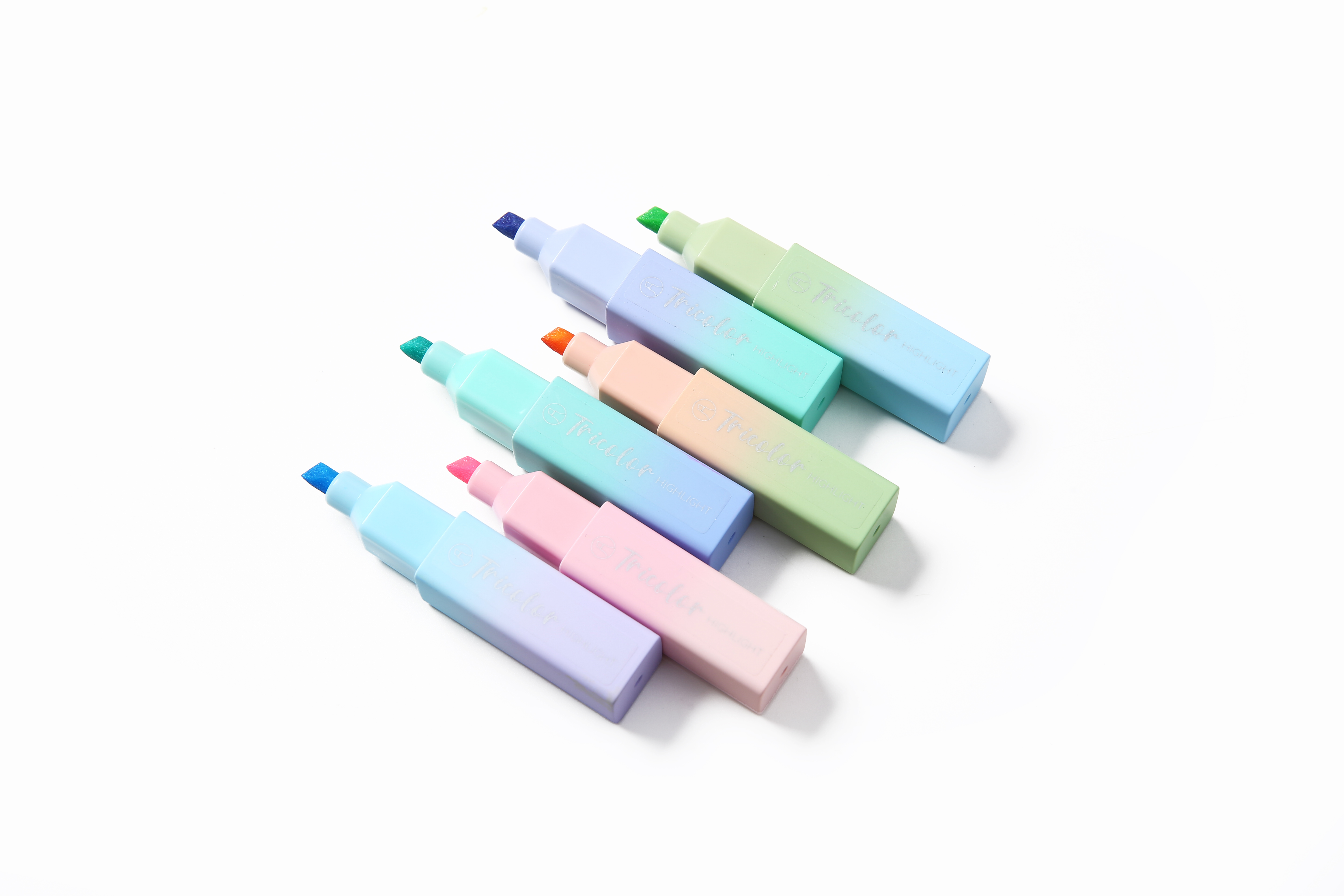 MINI GRADIENT SCENTED HIGHLIGHTERS MARKER PEN SET FOR SCHOOL OFFICE HOME