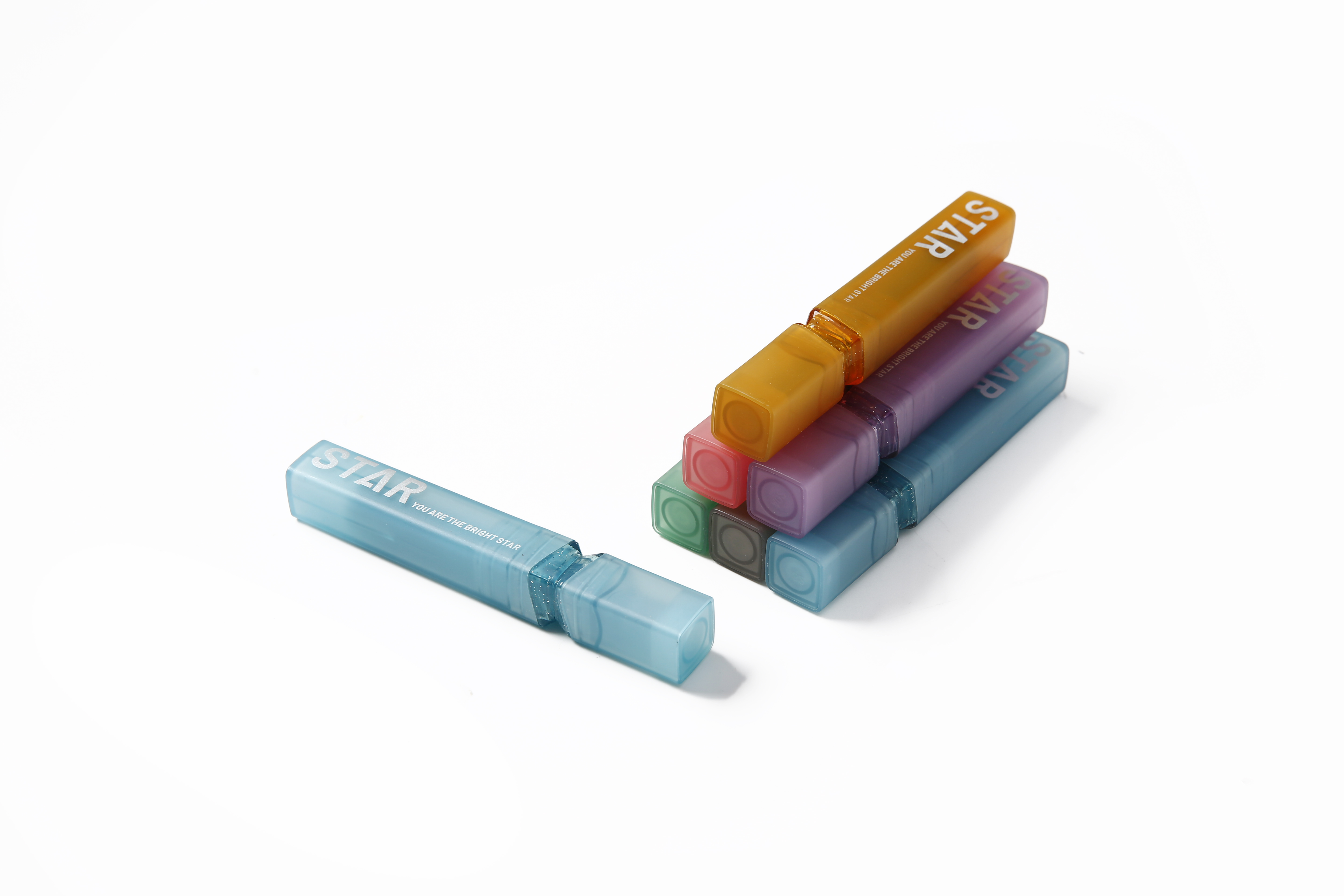 IRIDESCENT SPARKLY INK STAR HIGHLIGHTER MARKER PEN FOR SCHOOL OFFICE HOME