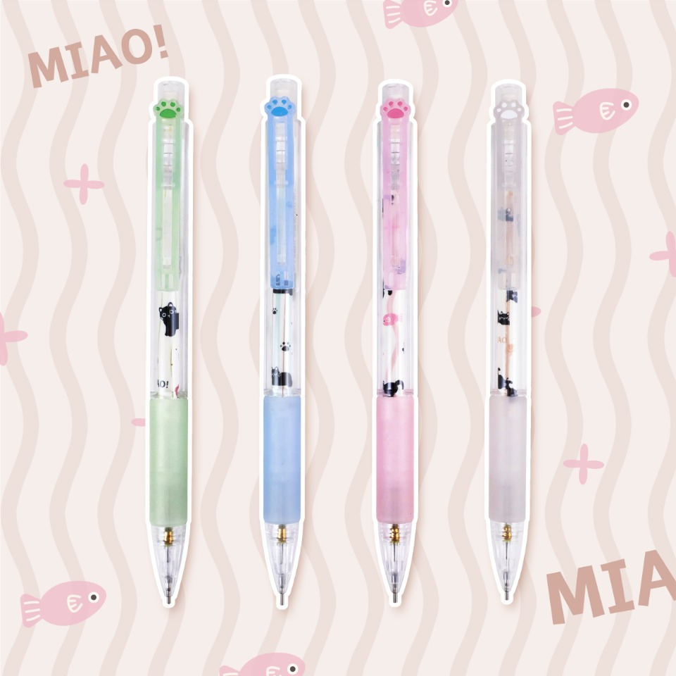 SLEEPY CUTE CAT MECHANICAL PENCIL FOR WRITING