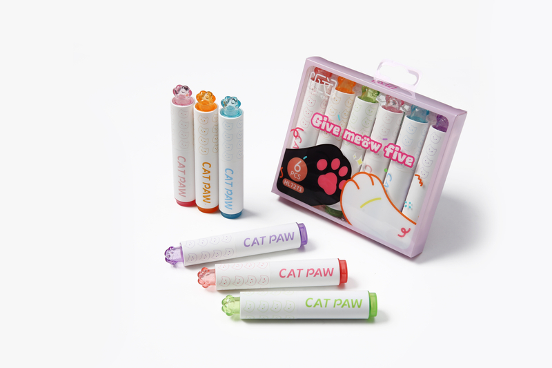KAWAII CAT PAW COLOR HIGHLIGHTER FOR OFFICE SCHOOL HOME