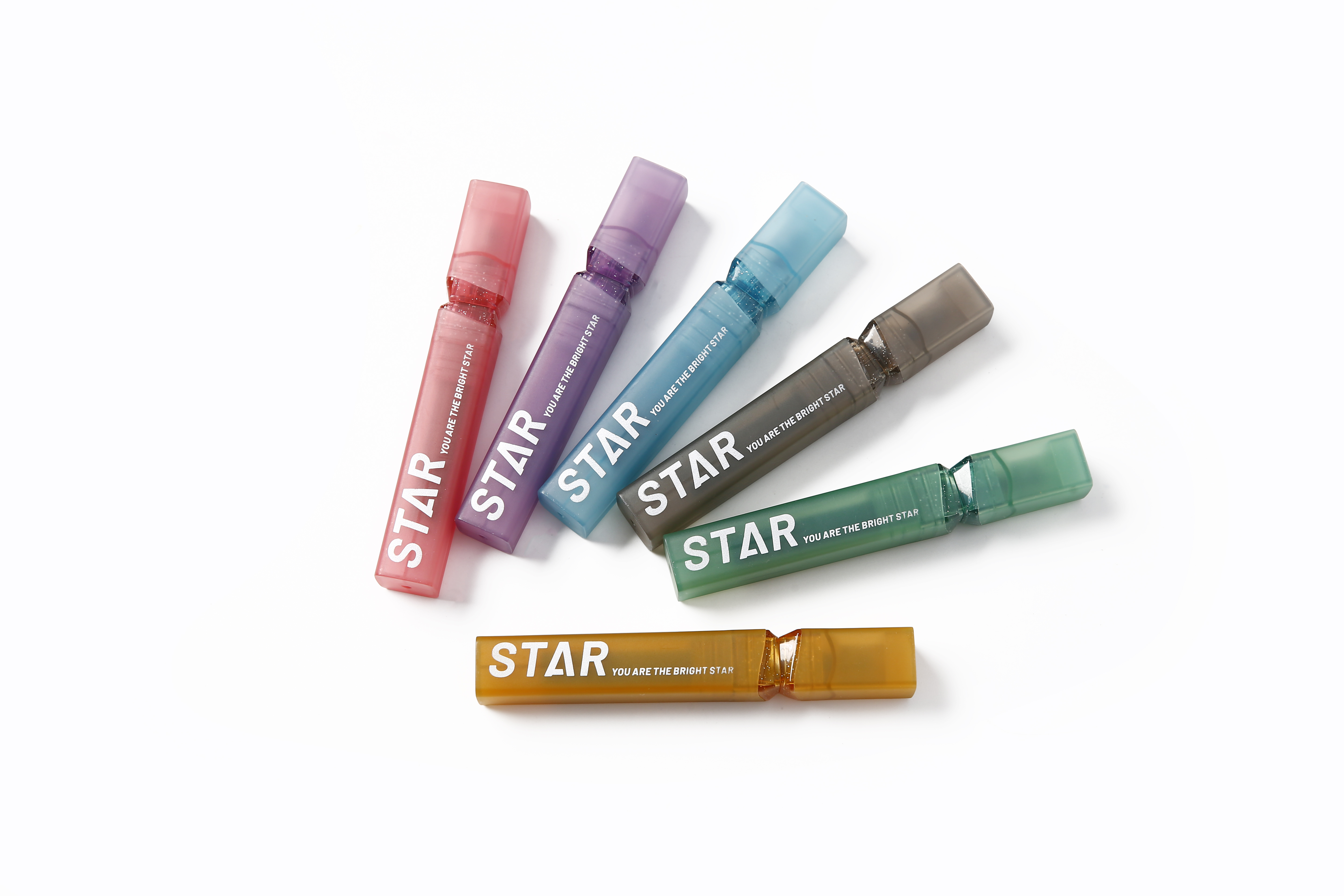 IRIDESCENT SPARKLY INK STAR HIGHLIGHTER MARKER PEN FOR SCHOOL OFFICE HOME