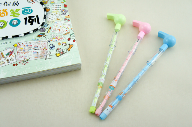 CUTE WHISTLE NON-SHARPENING PENCIL FOR STUDY