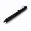 Silent Click Metal Clip Retractable Gel Pens with Fast Dry Black Ink Compatible with CS & ST Nib for Office