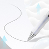 Quick Dry Ink Retractable Gel Ink Pen with Super Squishy Anti-Fatigue Cushion Grip Clear Barrel for Journaling