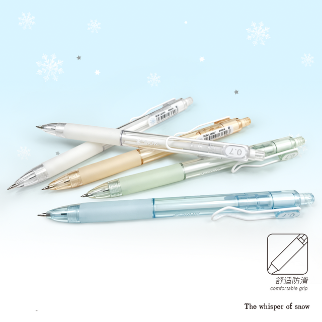 Clear Barrel Mechanical Pencils with Soft Rubber Grip for Students Teachers and Artists