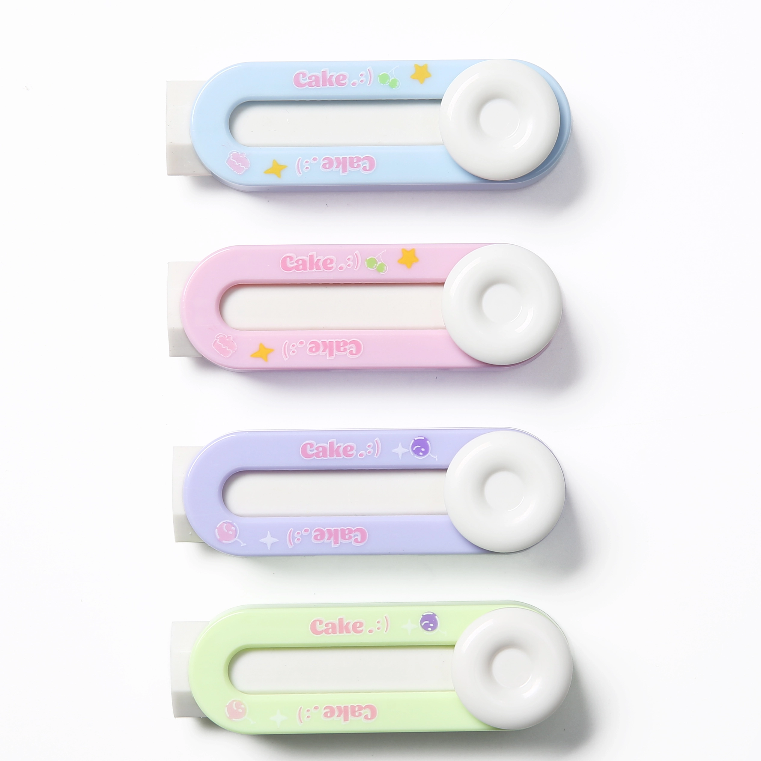 SOFT CUTE ERASERS PUSH PULL LARGE PENCIL ERASERS FOR SCHOOL