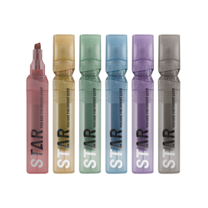 IRIDESCENT SPARKLY INK STAR HIGHLIGHTER MARKER PEN FOR SCHOOL OFFICE HOME