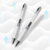 Quick Dry Ink Retractable Gel Ink Pen with Super Squishy Anti-Fatigue Cushion Grip Clear Barrel for Journaling