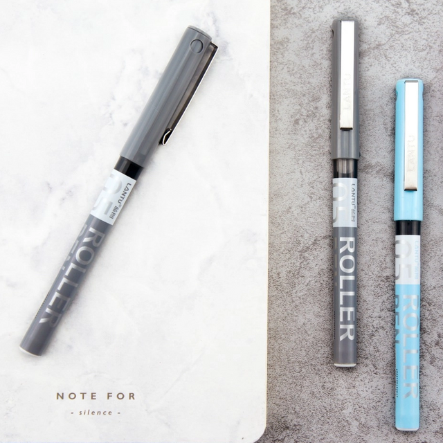 Large Capacity Liquid Ink Roller Ball Pens Smooth Writing Fine Line Pens for Note Taking Journaling School Office Supplies