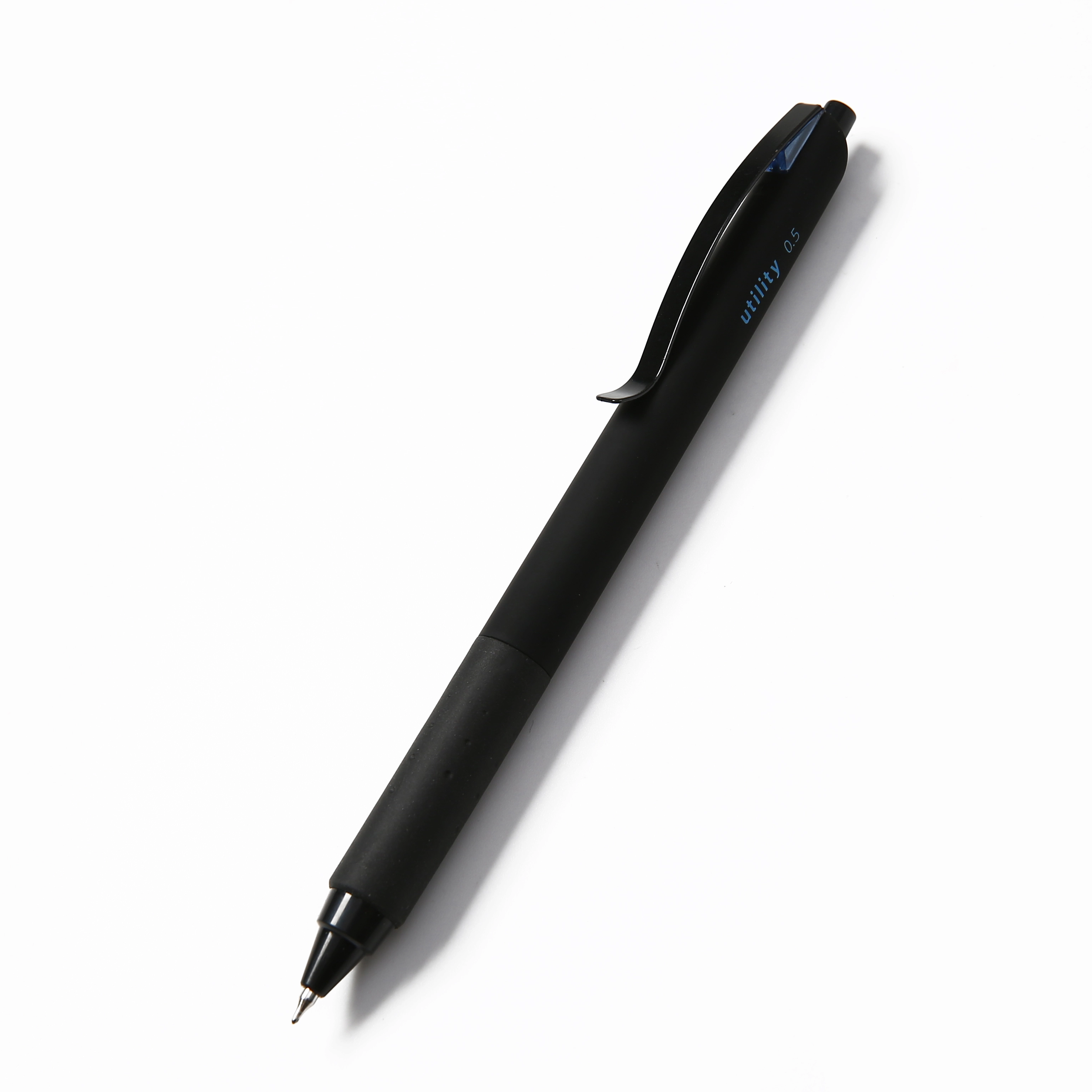 Silent Click Metal Clip Retractable Gel Pens with Fast Dry Black Ink Compatible with CS & ST Nib for Office