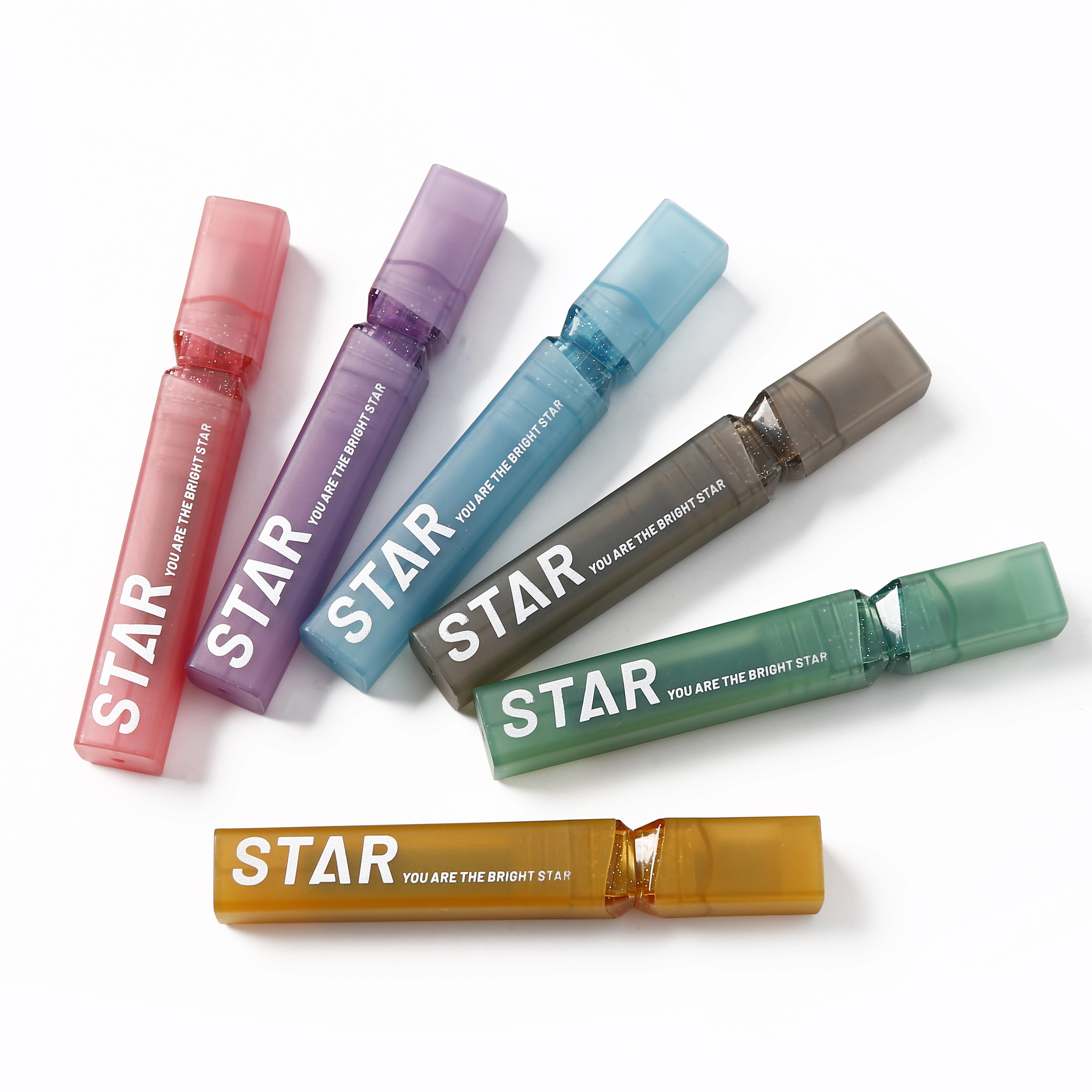 IRIDESCENT SPARKLY INK STAR HIGHLIGHTER MARKER PEN FOR SCHOOL OFFICE HOME
