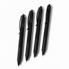 Silent Click Metal Clip Retractable Gel Pens with Fast Dry Black Ink Compatible with CS & ST Nib for Office