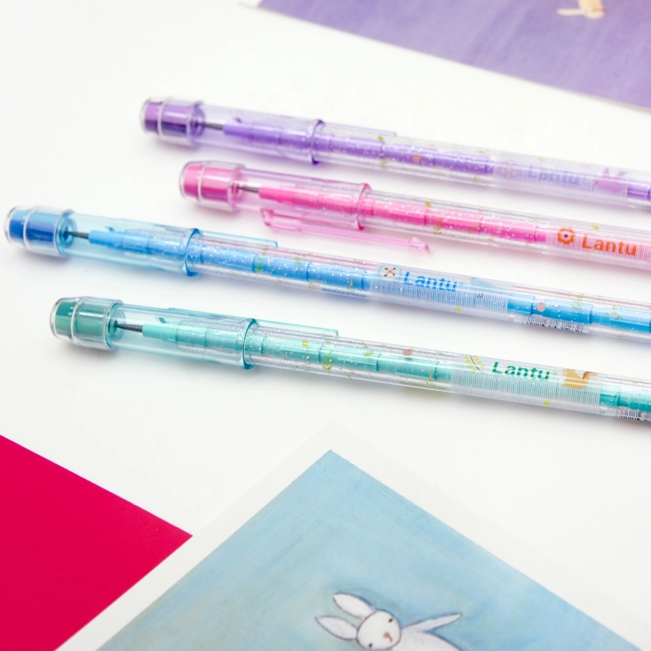 LANTU Classic Non-Sharpening Pencil with Eraser for Kids