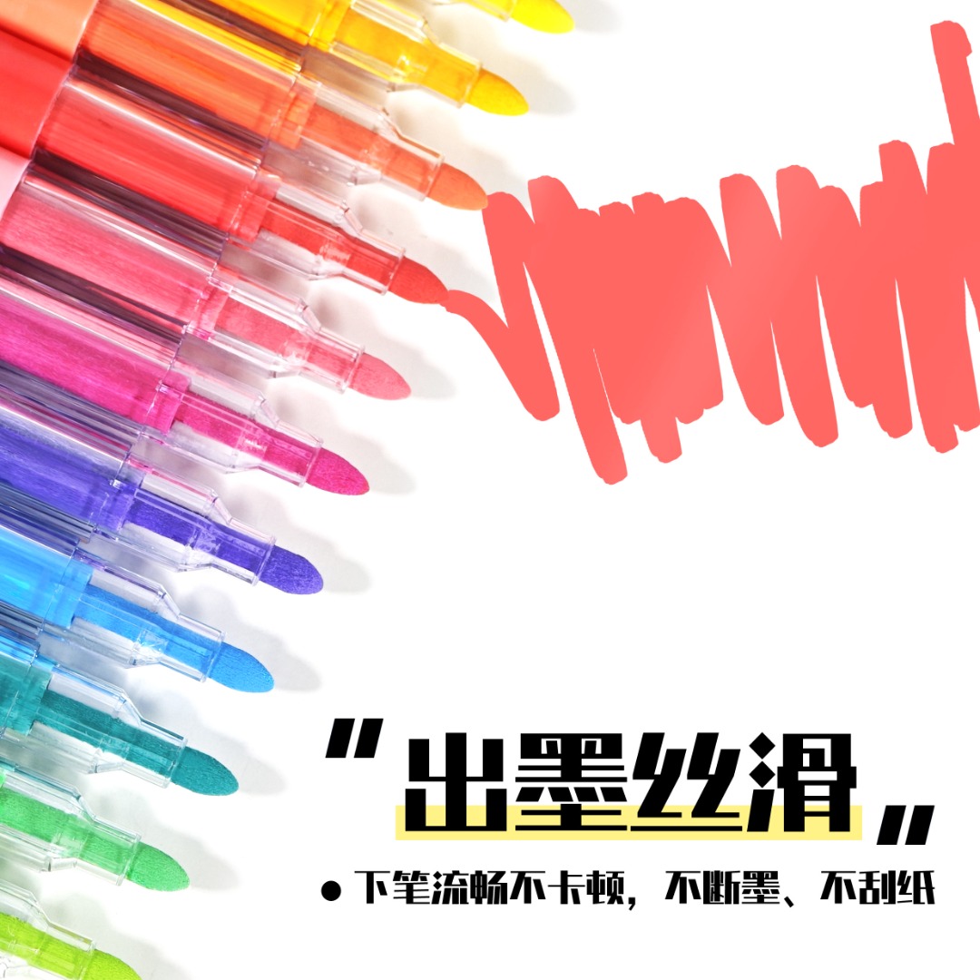 Acrylic Paint Markers with Fine Tip And Brush Tip Pens For Stone, Wood, Calligraphy, Canvas, Ceramic, Metal, Glass, Rock Painting, DIY Crafts