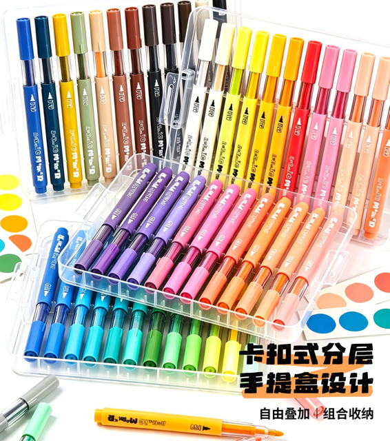 Acrylic Paint Markers with Fine Tip And Brush Tip Pens For Stone, Wood, Calligraphy, Canvas, Ceramic, Metal, Glass, Rock Painting, DIY Crafts