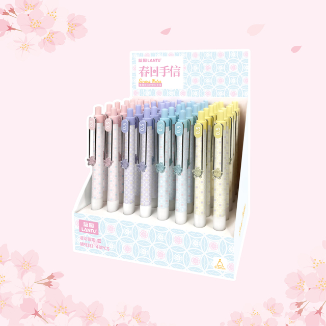 METAL CLIP MECHANICAL PENCIL WITH SOFT GRIP FOR OFFICE