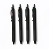 Silent Click Metal Clip Retractable Gel Pens with Fast Dry Black Ink Compatible with CS & ST Nib for Office