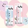 Click Retractable Pen Style Eraser with 2 Refills Cute Pastel Eraser Pen in Blister Card Pack Clean Erasing Stationery for Students 