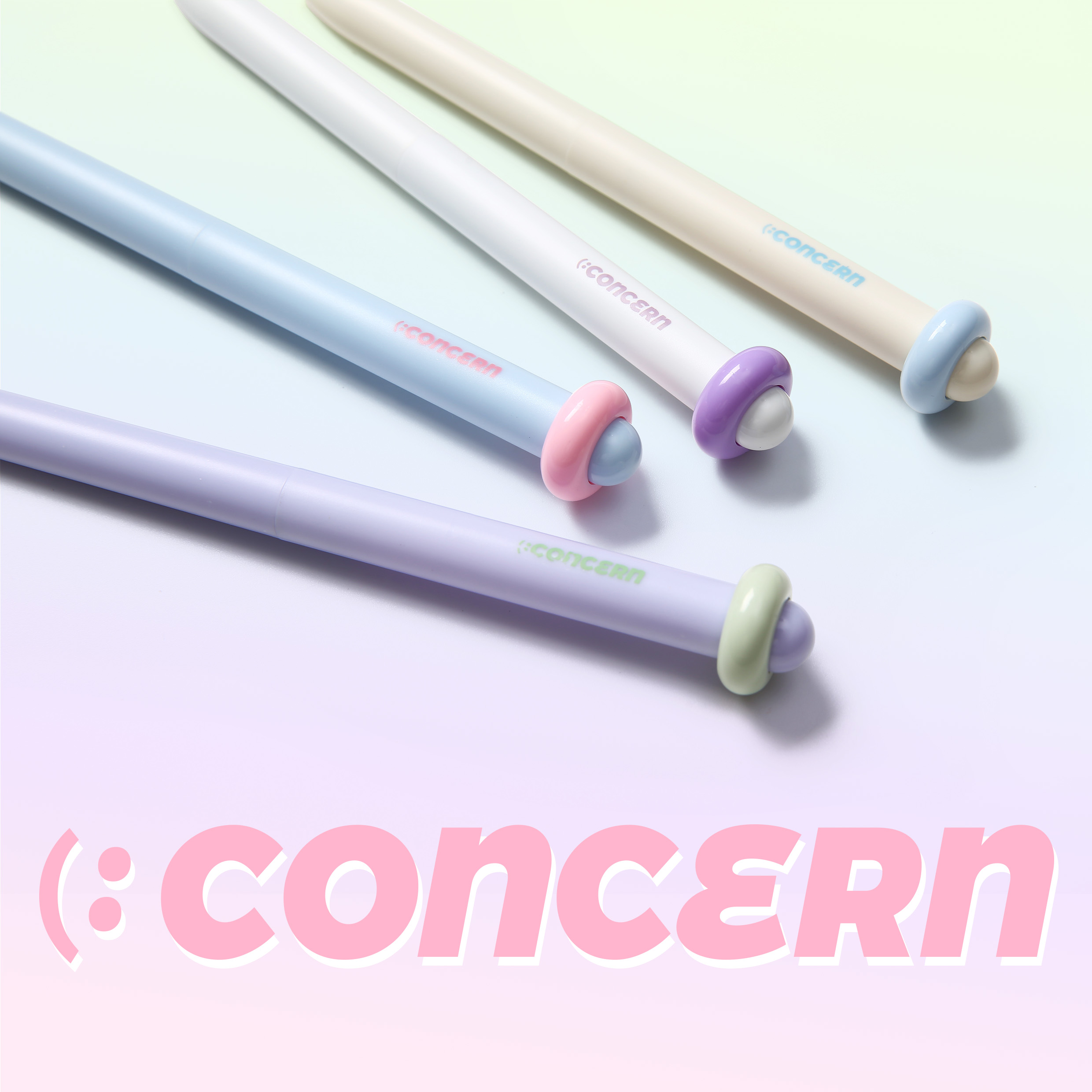 Cloud Ring Retractable Gel Ink Pens CS/ST Tip with Quick Dry Ink for Journaling